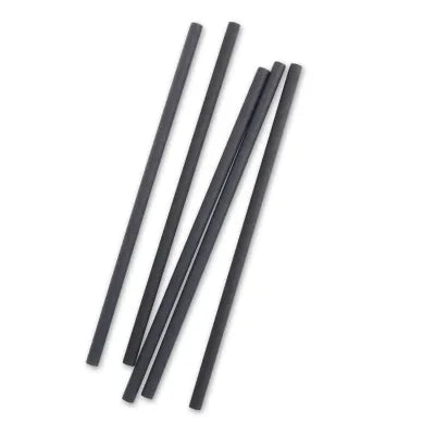 Cannucce jumbo di carta, nere, 23 cm, Ø 0,8 cm drink pub