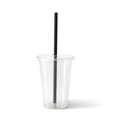 Cannucce jumbo di carta, nere, 23 cm, Ø 0,8 cm drink pub forniture birreria