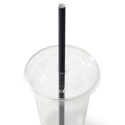 Cannucce jumbo di carta, nere, 23 cm, Ø 0,8 cm drink pub forniture birreria aperitivo