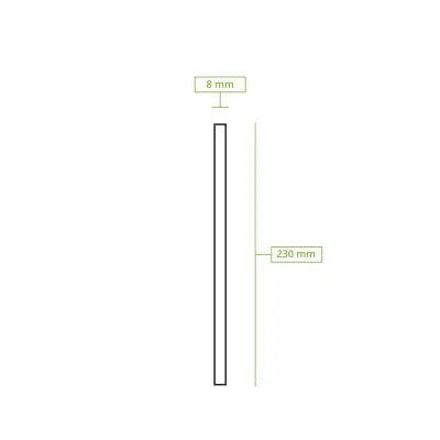 Cannucce jumbo di carta, nere, 23 cm, Ø 0,8 cm drink pub forniture birreria aperitivo monouso cocktail