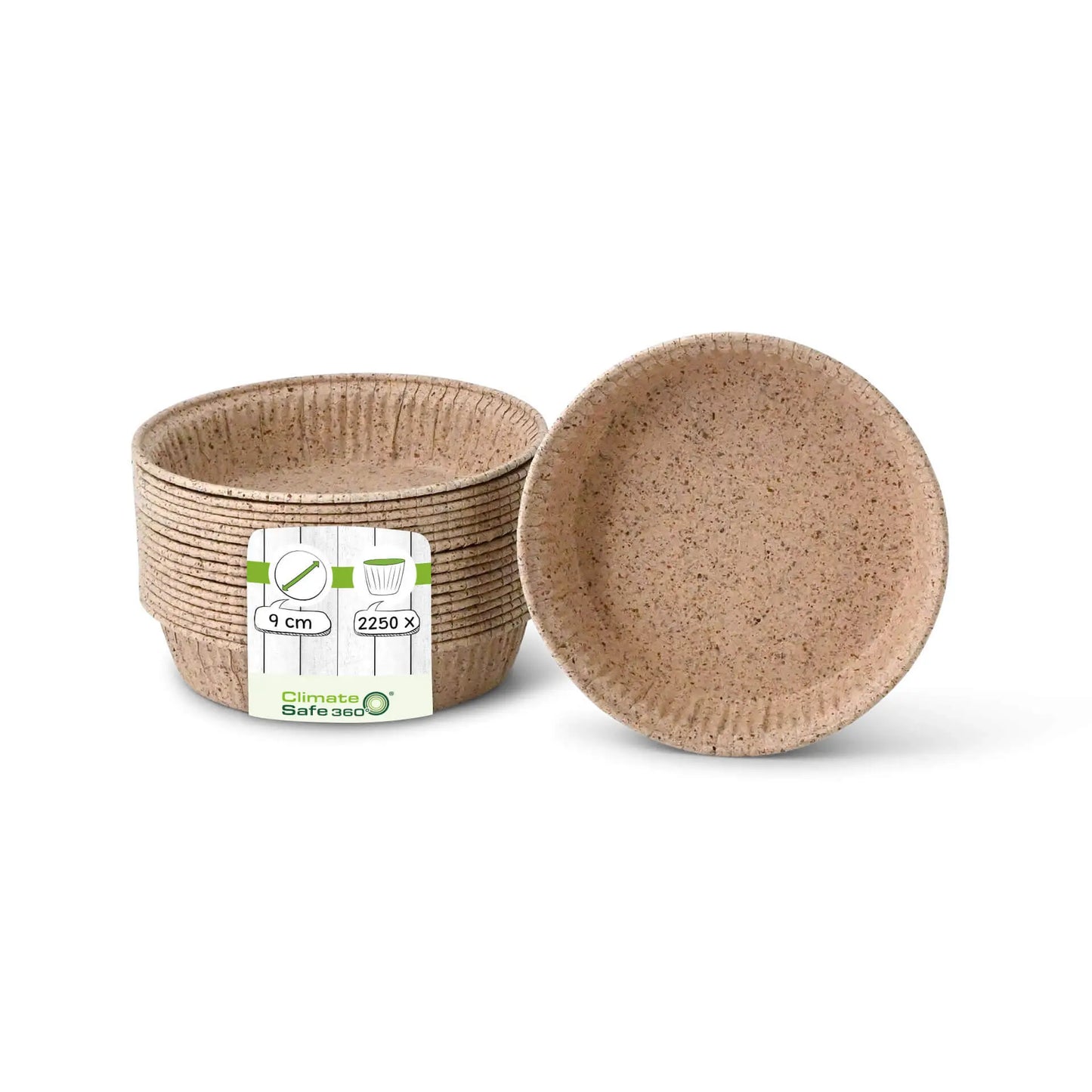 Stampi carta cacao Ø 9 cm rotondo marrone asporto domicilio Ristorazione Forniture Monouso Eco Bio Biodegradabile Packaging Consumabili Ecologico Ingrosso fornitore forniture Take away 1