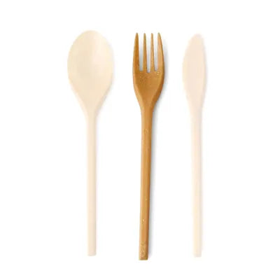 Forchette riutilizzabili 18 cm, caramello/marrone