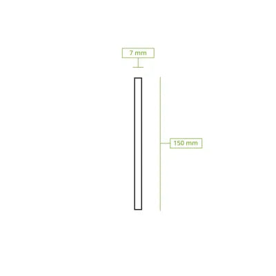 15 cm, Ø 0,7 cm Cannucce da cocktail in carta, nere asporto domicilio take away forniture ingrosso catering