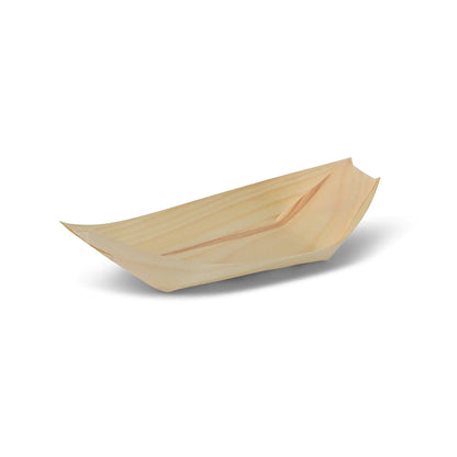 Barche in legno 24,5 cm asporto domicilio Ristorazione Forniture Monouso Eco Bio Biodegradabile Packaging Consumabili Ecologico Ingrosso fornitore forniture Take away 2
