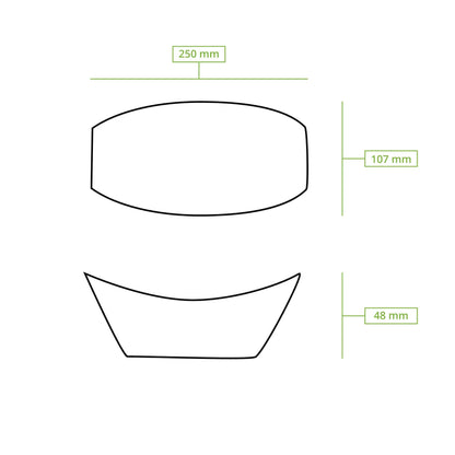 Barche in legno 24,5 cm asporto domicilio Ristorazione Forniture Monouso Eco Bio Biodegradabile Packaging Consumabili Ecologico Ingrosso fornitore forniture Take away 8
