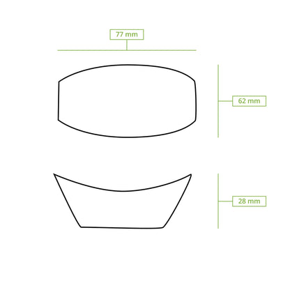 Barche in legno 8 cm asporto domicilio Ristorazione Forniture Monouso Eco Bio Biodegradabile Packaging Consumabili Ecologico Ingrosso fornitore forniture Take away 8
