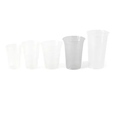 Bicchieri in PLA trasparente da 16 oz, Ø 95 mm forniture ristorazione take away asporto domicilio monouso catering pizzerie
