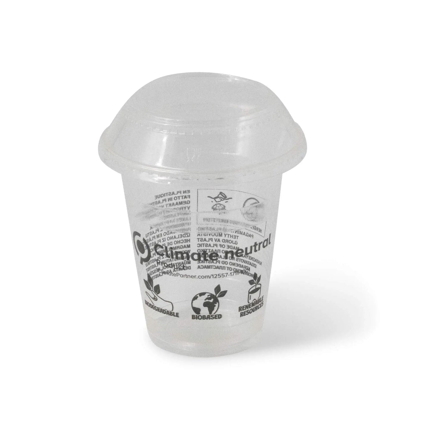 Bicchieri per frullato in PLA da 12 oz, Ø 96 mm asporto domicilio Ristorazione Forniture Monouso Eco Bio Biodegradabile Packaging Consumabili Ecologico Ingrosso fornitore forniture Take away 3
