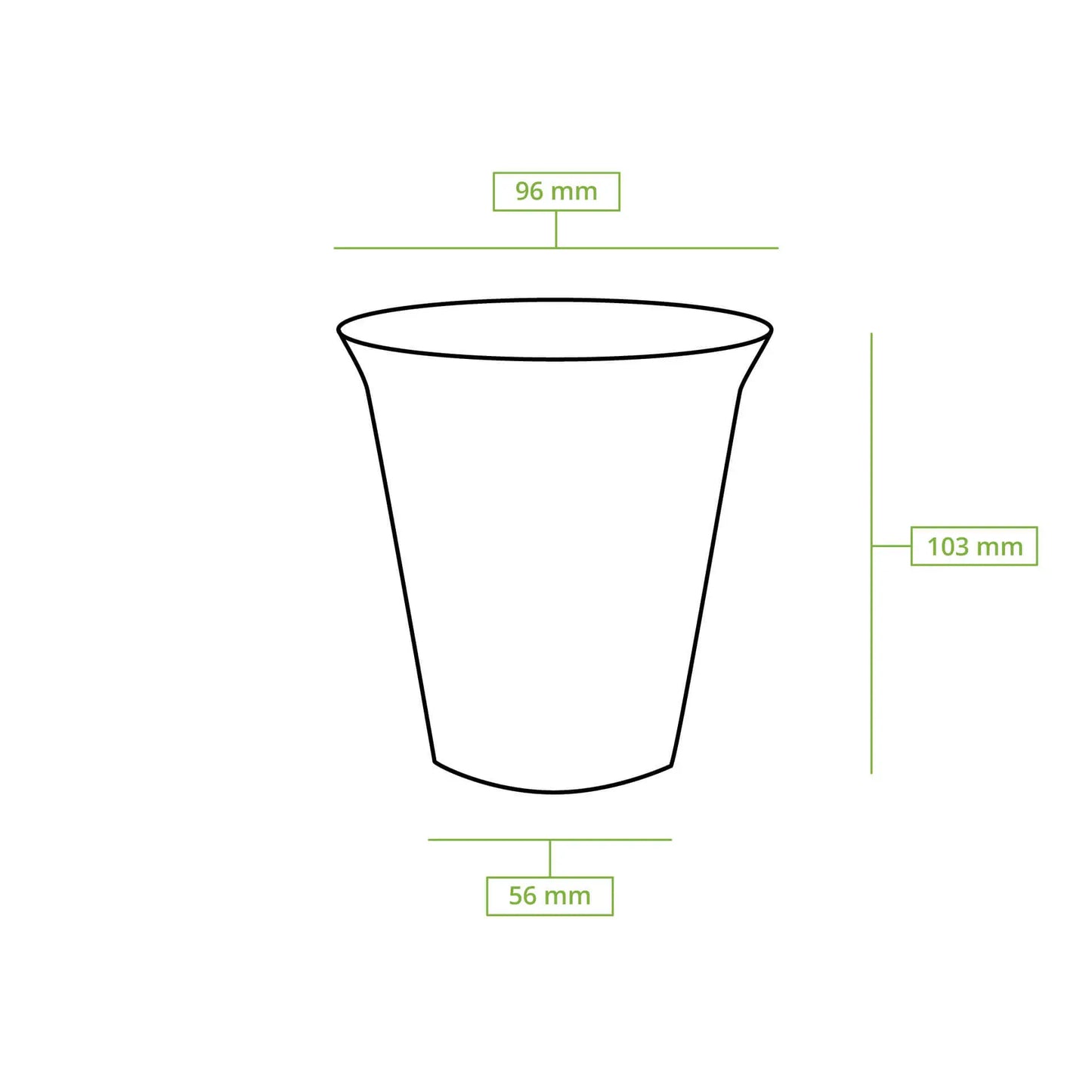 Bicchieri per frullato in PLA da 12 oz, Ø 96 mm asporto domicilio Ristorazione Forniture Monouso Eco Bio Biodegradabile Packaging Consumabili Ecologico Ingrosso fornitore forniture Take away 7
