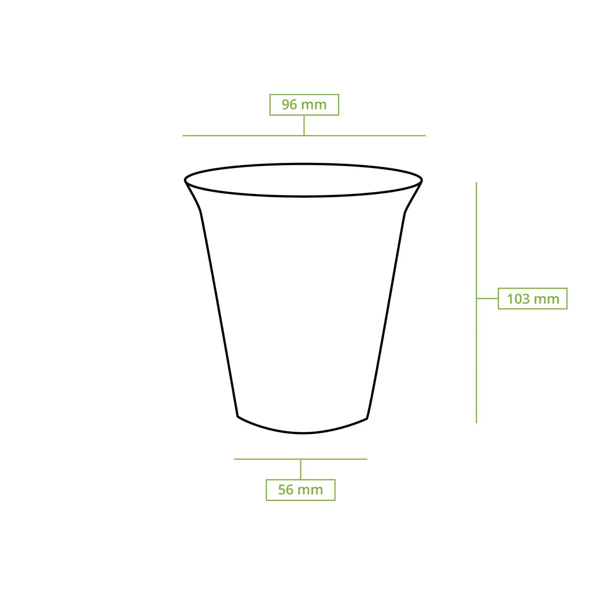Bicchieri per frullato in PLA da 12 oz, Ø 96 mm asporto domicilio Ristorazione Forniture Monouso Eco Bio Biodegradabile Packaging Consumabili Ecologico Ingrosso fornitore forniture Take away 7
