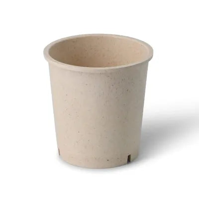Bicchieri riutilizzabili "BioYep" 400 ml, Ø 95 mm, anacardi/bianco crema biodegradabili monouso