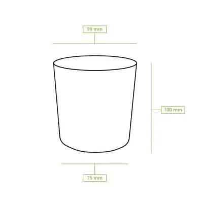 Bicchieri riutilizzabili "BioYep" 400 ml, Ø 95 mm, anacardi/bianco crema biodegradabili monouso asporto domicilio biodegradabile  compostabile forniture take away ristorazione bio ingrosso