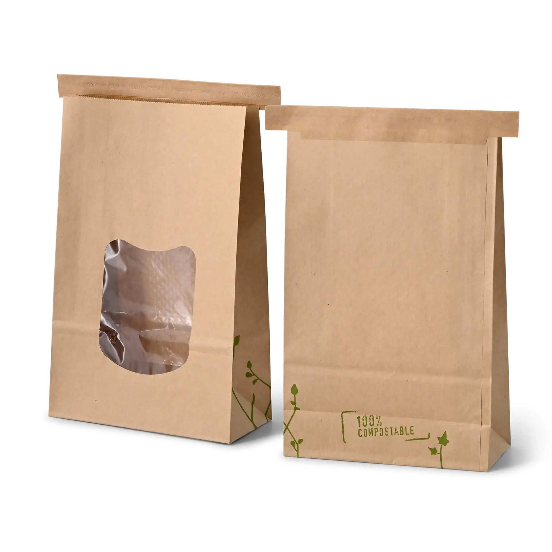 Borse con fondo quadro con finestra L, 15,5 x 7 x 24,2 cm asporto domicilio Ristorazione Forniture Monouso Eco Bio Biodegradabile Packaging Consumabili Ecologico Ingrosso fornitore forniture Take away 3
