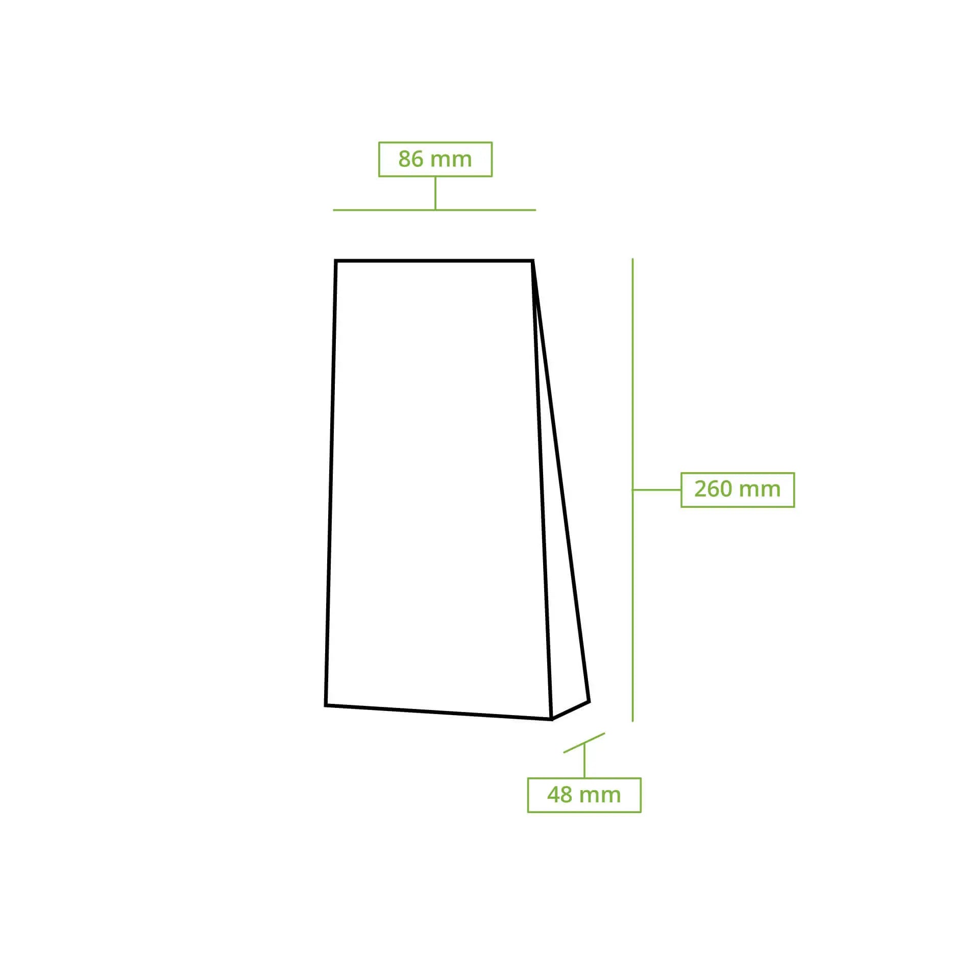 Borse con fondo quadro con finestra S, 9 x 4,5 x 26 cm asporto domicilio Ristorazione Forniture Monouso Eco Bio Biodegradabile Packaging Consumabili Ecologico Ingrosso fornitore forniture Take away 8
