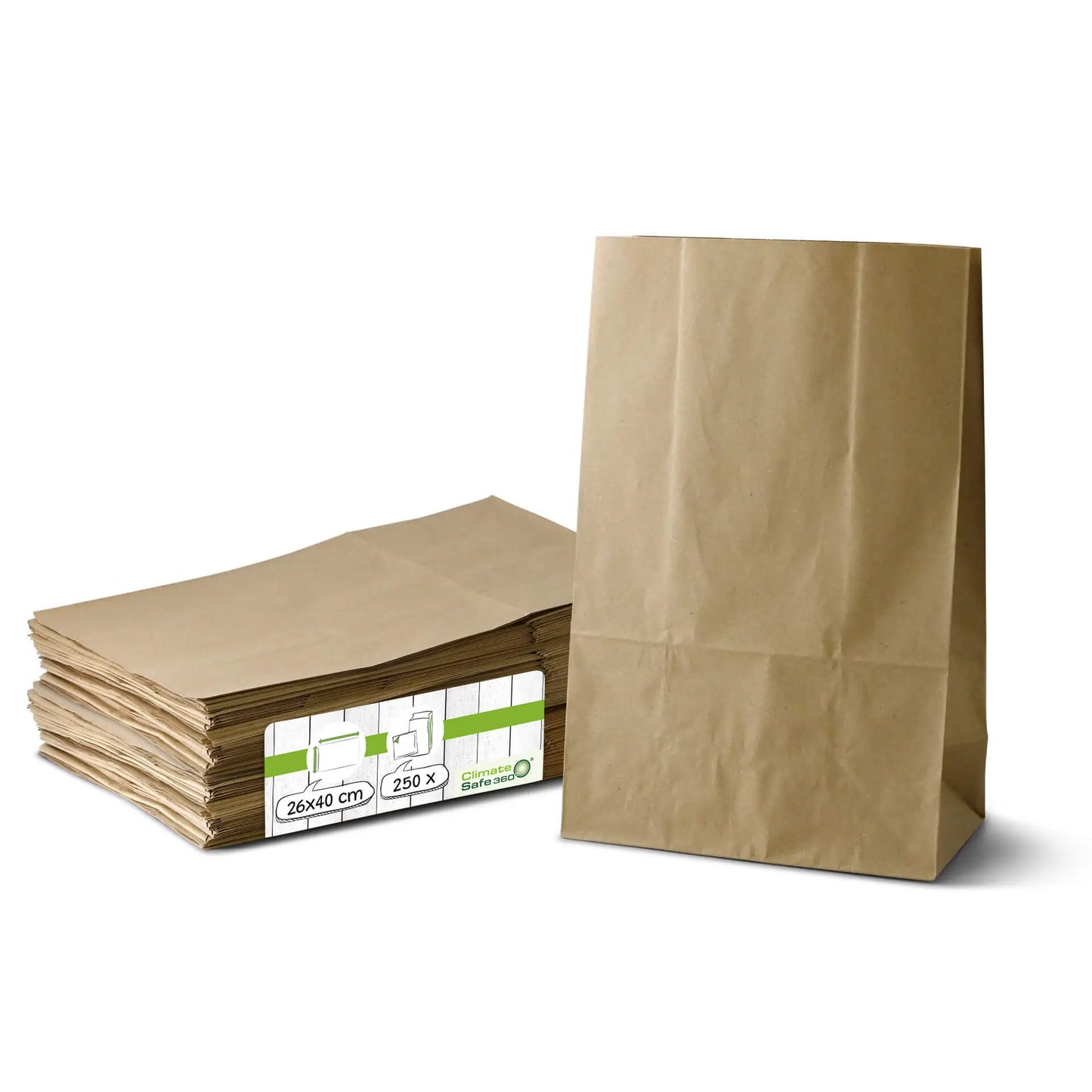 Borse per la spesa L 26 x 14 x 40 cm, kraft asporto domicilio Ristorazione Forniture Monouso Eco Bio Biodegradabile Packaging Consumabili Ecologico Ingrosso fornitore forniture Take away 1
