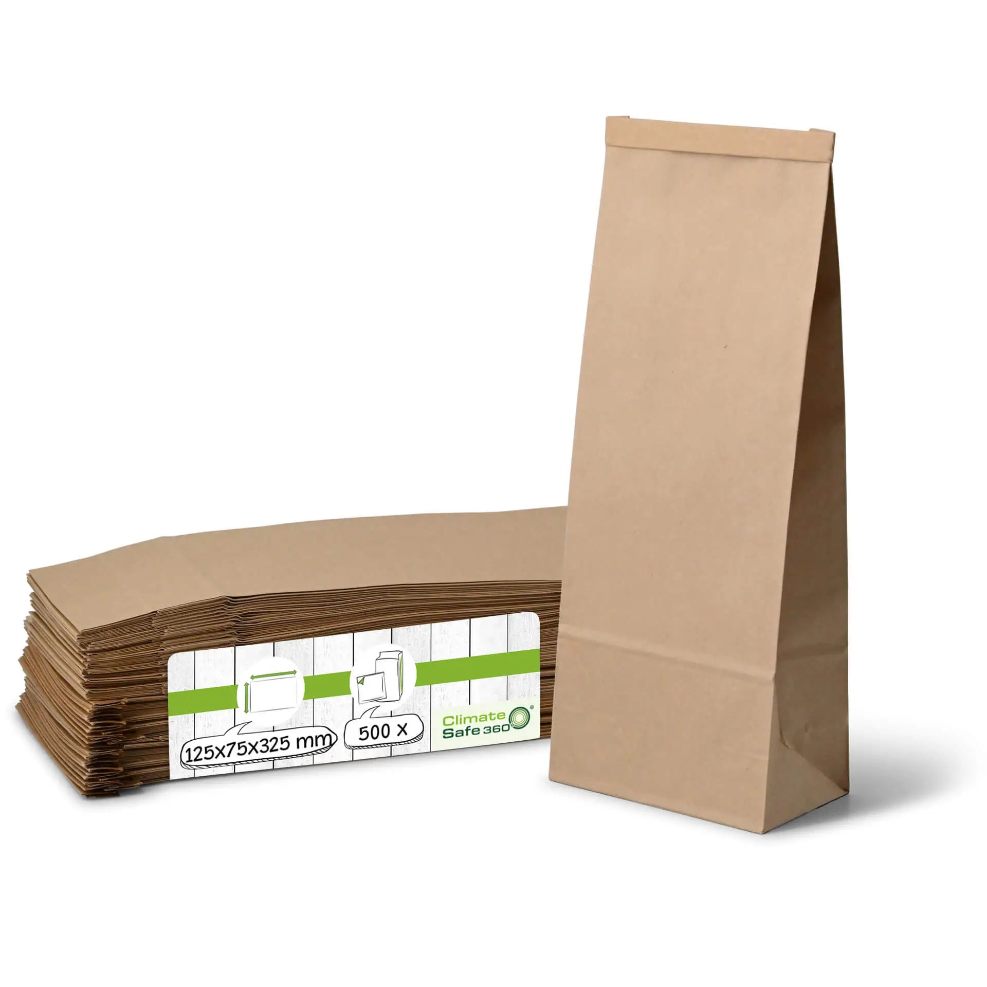 Buste con fondo quadro L, 12,5 x 7,5 x 32,5 cm asporto domicilio Ristorazione Forniture Monouso Eco Bio Biodegradabile Packaging Consumabili Ecologico Ingrosso fornitore forniture Take away 1
