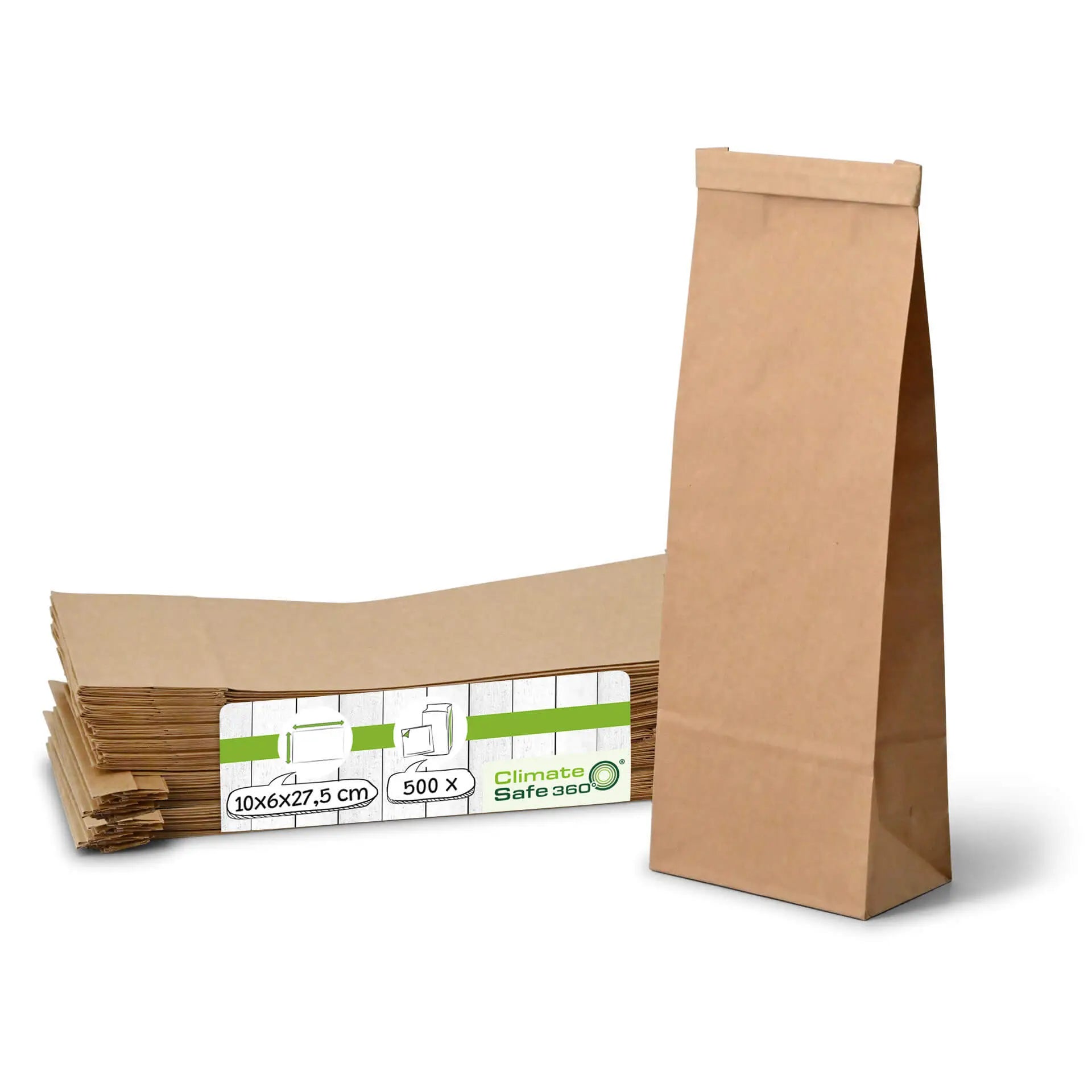 Buste con fondo quadro M, 10 x 6 x 27,5 cm asporto domicilio Ristorazione Forniture Monouso Eco Bio Biodegradabile Packaging Consumabili Ecologico Ingrosso fornitore forniture Take away 1
