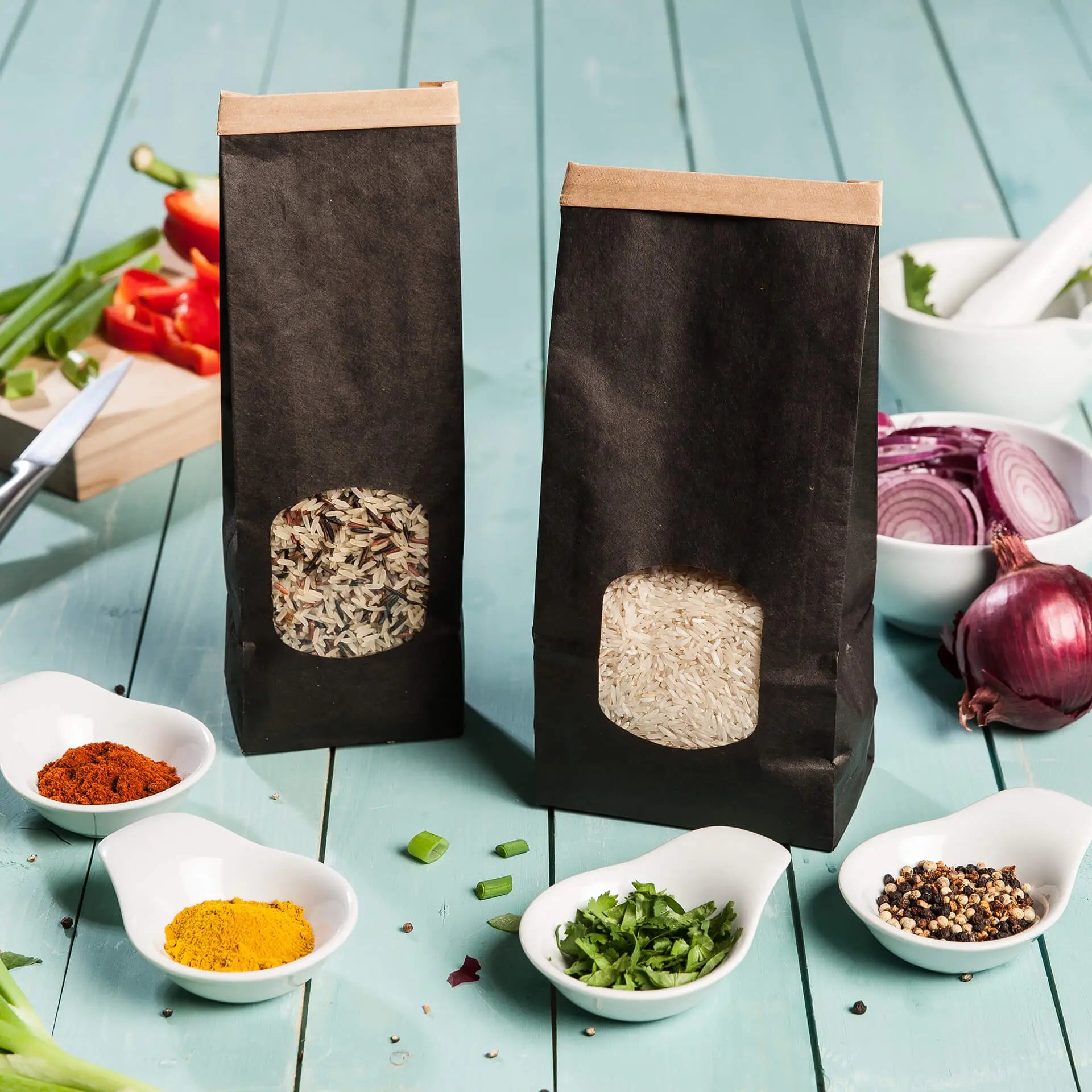 Buste con fondo quadro M, 11,5 x 7 x 24,5 cm asporto domicilio Ristorazione Forniture Monouso Eco Bio Biodegradabile Packaging Consumabili Ecologico Ingrosso fornitore forniture Take away 7
