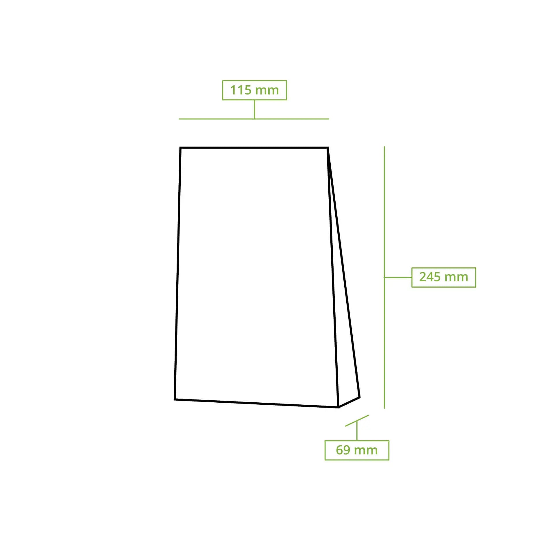 Buste con fondo quadro M, 11,5 x 7 x 24,5 cm asporto domicilio Ristorazione Forniture Monouso Eco Bio Biodegradabile Packaging Consumabili Ecologico Ingrosso fornitore forniture Take away 9
