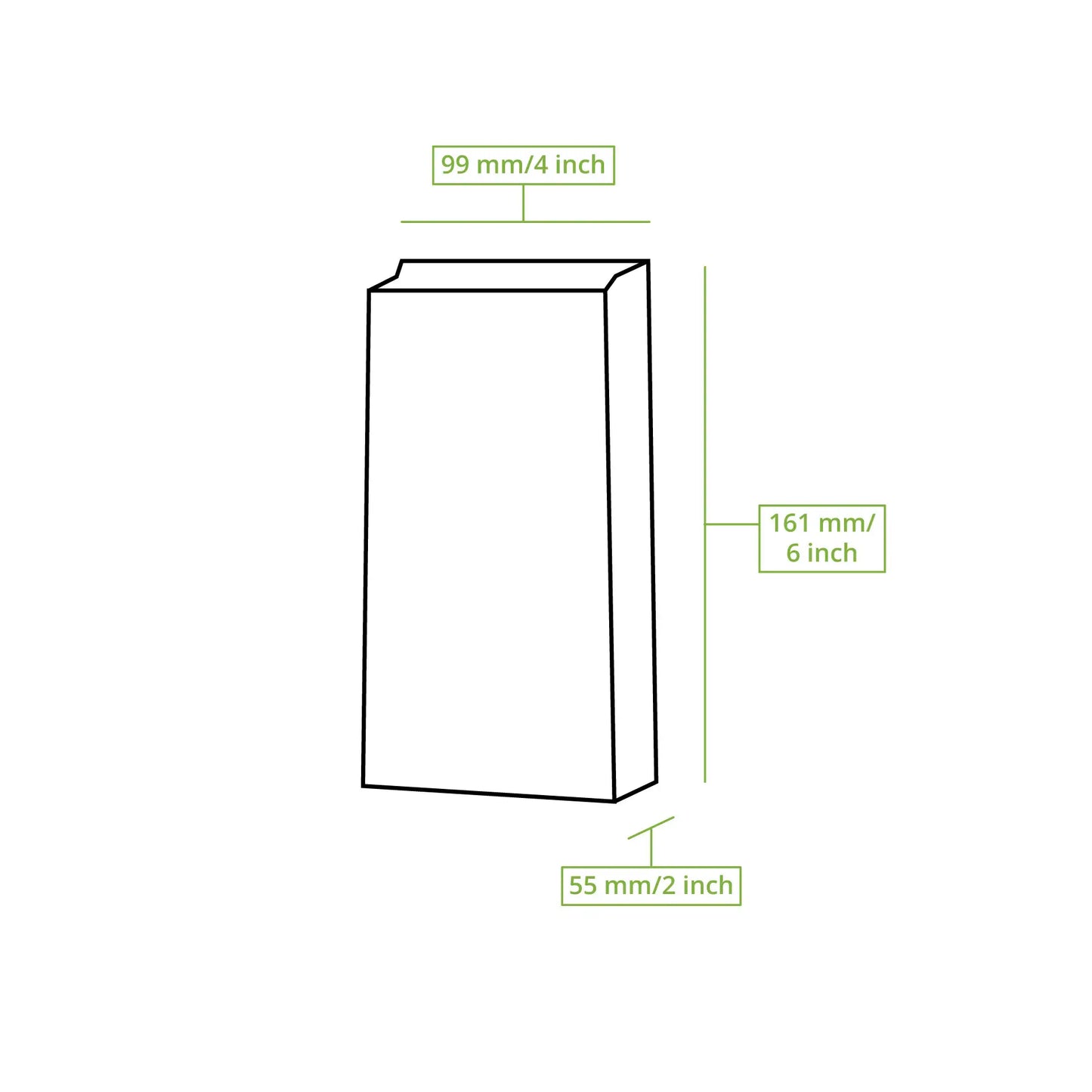 Buste con fondo quadro M, 11 x 6 x 22,5 cm asporto domicilio Ristorazione Forniture Monouso Eco Bio Biodegradabile Packaging Consumabili Ecologico Ingrosso fornitore forniture Take away 8
