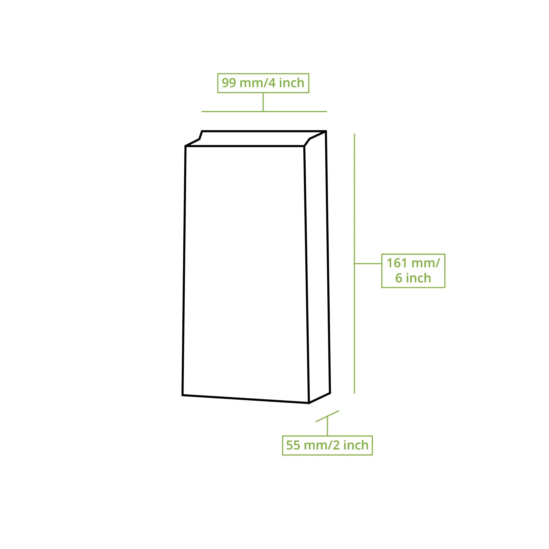 Buste con fondo quadro M, 11 x 6 x 22,5 cm asporto domicilio Ristorazione Forniture Monouso Eco Bio Biodegradabile Packaging Consumabili Ecologico Ingrosso fornitore forniture Take away 8
