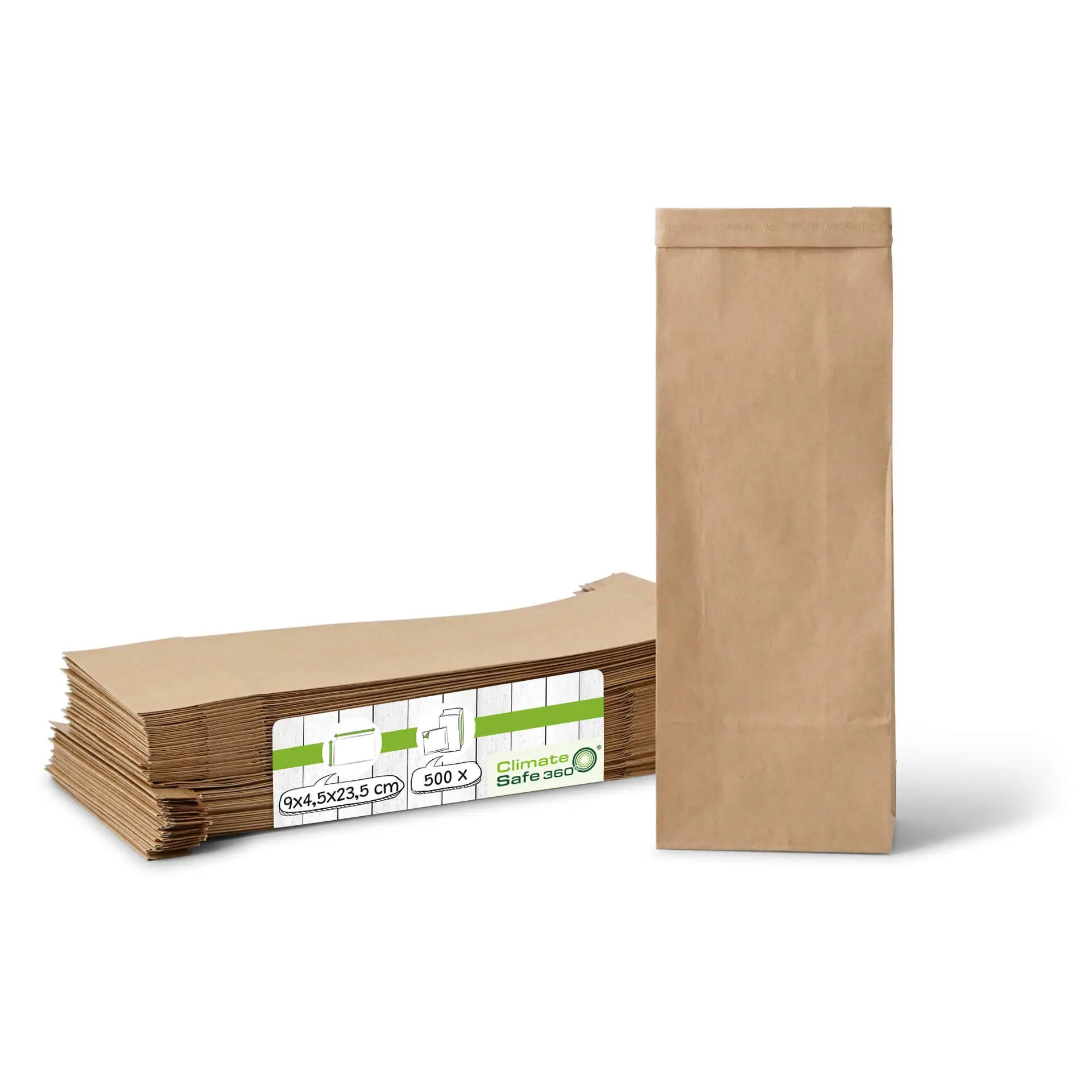 Buste con fondo quadro S, 9 x 4,5 x 23,5 cm asporto domicilio Ristorazione Forniture Monouso Eco Bio Biodegradabile Packaging Consumabili Ecologico Ingrosso fornitore forniture Take away 1
