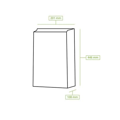 Buste con fondo quadro XL, 20 x 11 x 44,5 cm asporto domicilio Ristorazione Forniture Monouso Eco Bio Biodegradabile Packaging Consumabili Ecologico Ingrosso fornitore forniture Take away 4
