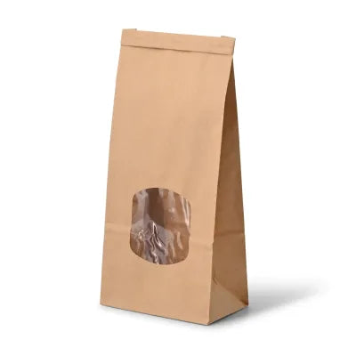 Buste con fondo quadro con finestra M, 11.5 x 7 x 24,5 cm asporto domicilio Ristorazione Forniture Monouso Eco Bio Biodegradabile Packaging Consumabili Ecologico Ingrosso fornitore forniture Take away 2
