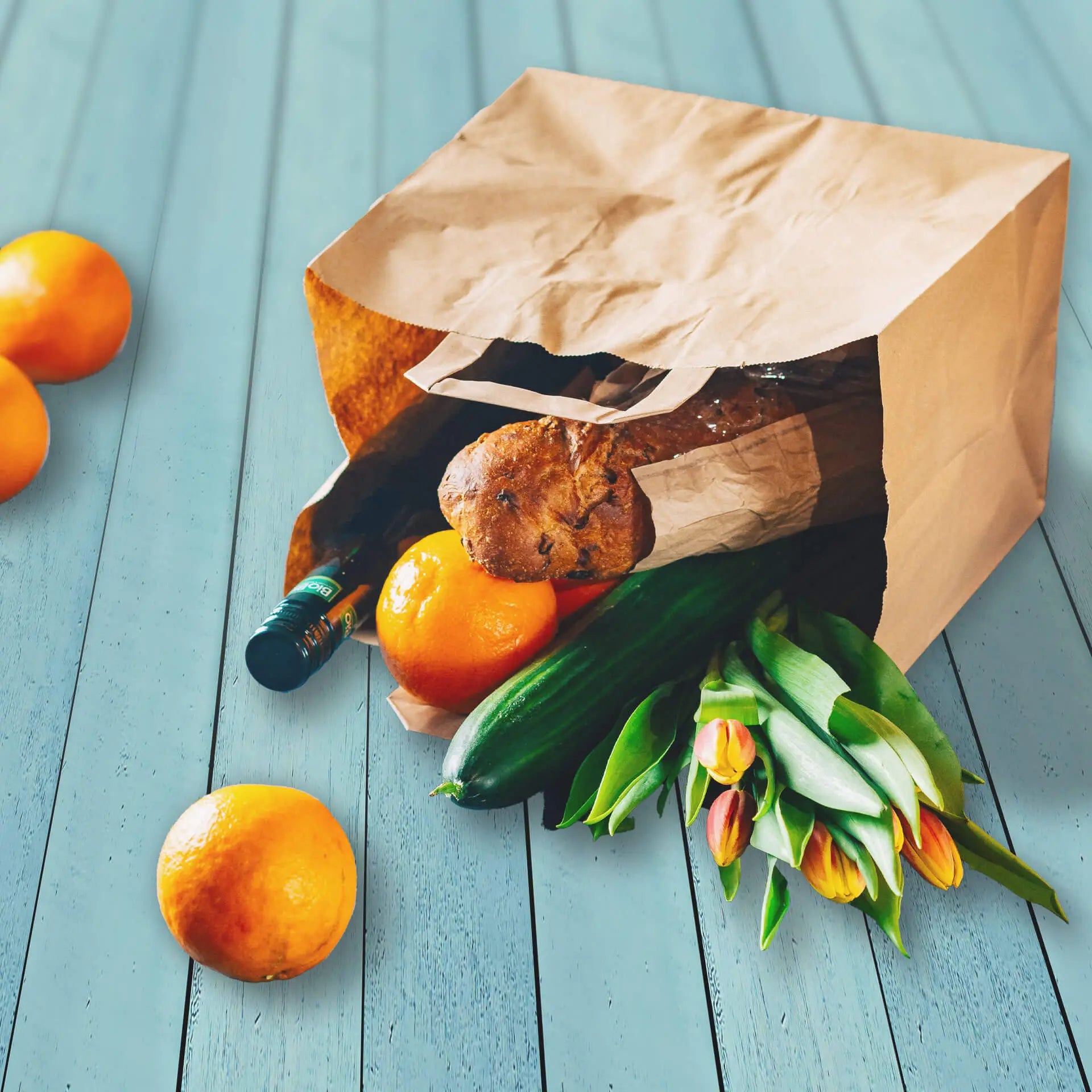 Buste per carta riciclata L, 26 x 17 x 25 cm, marrone asporto domicilio Ristorazione Forniture Monouso Eco Bio Biodegradabile Packaging Consumabili Ecologico Ingrosso fornitore forniture Take away 7
