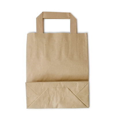 Buste per carta riciclata S, 18 x 8 x 22 cm, marrone asporto domicilio Ristorazione Forniture Monouso Eco Bio Biodegradabile Packaging Consumabili Ecologico Ingrosso fornitore forniture Take away 6
