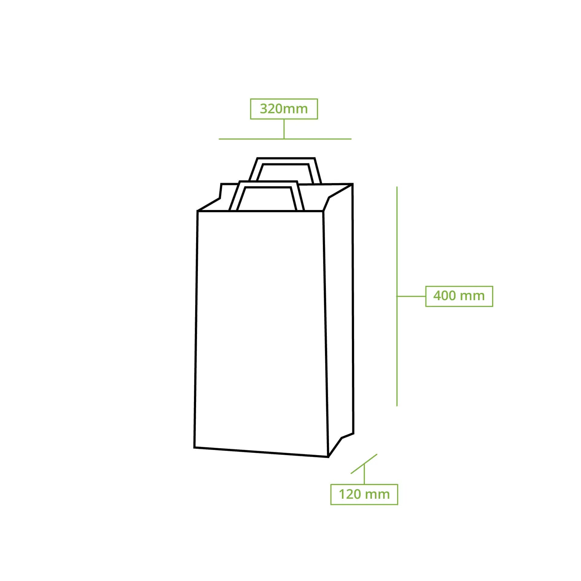 Buste per carta riciclata XL, 32 x 12 x 40 cm, marrone asporto domicilio Ristorazione Forniture Monouso Eco Bio Biodegradabile Packaging Consumabili Ecologico Ingrosso fornitore forniture Take away 7
