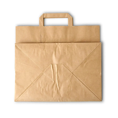 Buste per carta riciclata XXL, 32 x 21 x 27 cm, marrone asporto domicilio Ristorazione Forniture Monouso Eco Bio Biodegradabile Packaging Consumabili Ecologico Ingrosso fornitore forniture Take away 6
