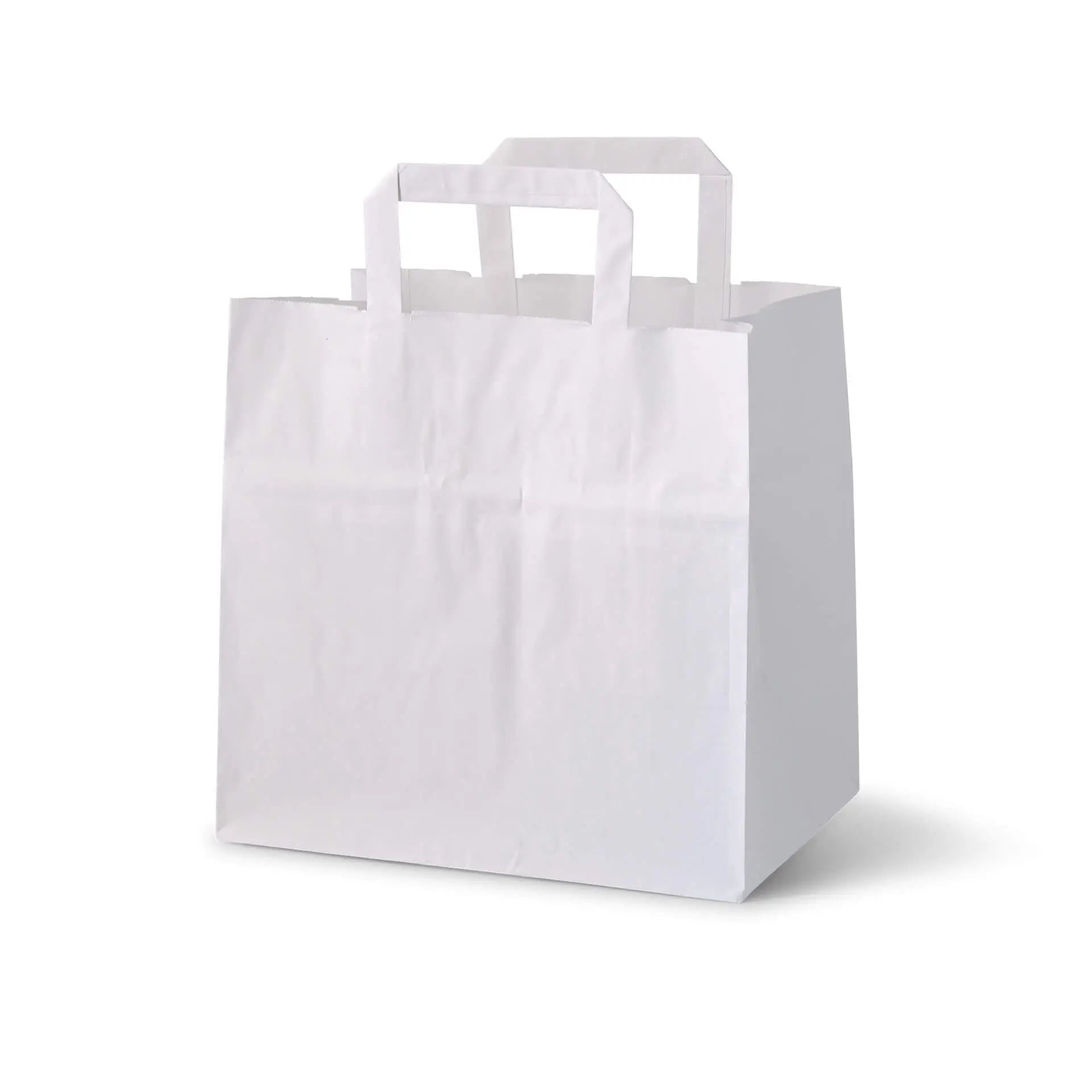 Buste porta carta Kraft L, 26 x 17 x 25 cm, bianco asporto domicilio Ristorazione Forniture Monouso Eco Bio Biodegradabile Packaging Consumabili Ecologico Ingrosso fornitore forniture Take away 2
