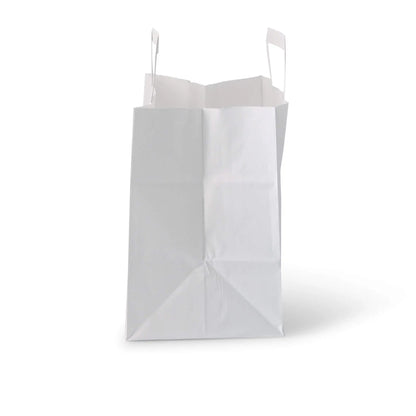 Buste porta carta Kraft L, 26 x 17 x 25 cm, bianco asporto domicilio Ristorazione Forniture Monouso Eco Bio Biodegradabile Packaging Consumabili Ecologico Ingrosso fornitore forniture Take away 3
