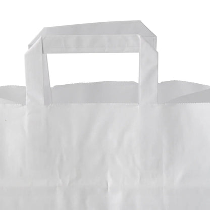 Buste porta carta Kraft L, 26 x 17 x 25 cm, bianco asporto domicilio Ristorazione Forniture Monouso Eco Bio Biodegradabile Packaging Consumabili Ecologico Ingrosso fornitore forniture Take away 4
