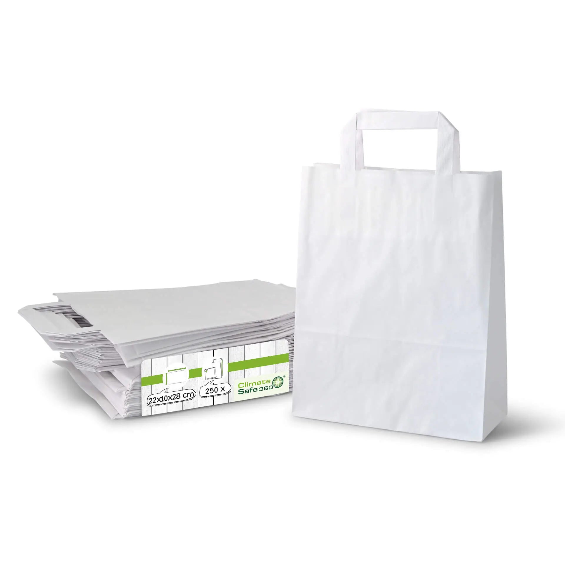 Buste portacarte Kraft M, 22 x 10 x 28 cm, bianche asporto domicilio Ristorazione Forniture Monouso Eco Bio Biodegradabile Packaging Consumabili Ecologico Ingrosso fornitore forniture Take away 1
