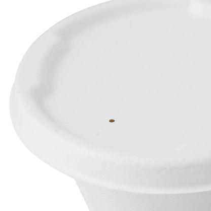 Canna da zucchero Coperchi Ø 135 mm, bianco, rotondo asporto domicilio Ristorazione Forniture Monouso Eco Bio Biodegradabile Packaging Consumabili Ecologico Ingrosso fornitore forniture Take away 5
