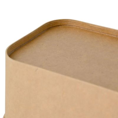 Ciotole di cartone 1000 ml, 17,5 x 12,5 x 7,5 cm, marrone, rettangolare take away