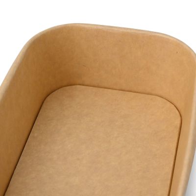Ciotole di cartone 750 ml, 17,5 x 12,5 x 5,5 cm, marrone, rettangolare forniture ristoranti