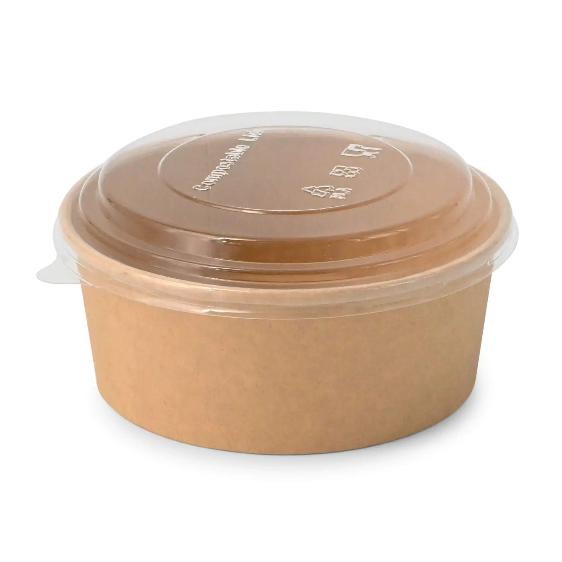 Ciotole in cartone Premium 650 ml, Ø 150 mm, marrone, rotondo asporto domicilio Ristorazione Forniture Monouso Eco Bio Biodegradabile Packaging Consumabili Ecologico Ingrosso fornitore forniture Take away 3
