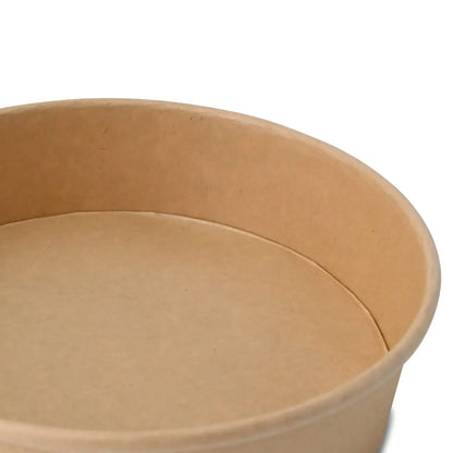 Ciotole in cartone premium 700 ml, Ø 185 mm, marrone, rotondo asporto domicilio Ristorazione Forniture Monouso Eco Bio Biodegradabile Packaging Consumabili Ecologico Ingrosso fornitore forniture Take away 3
