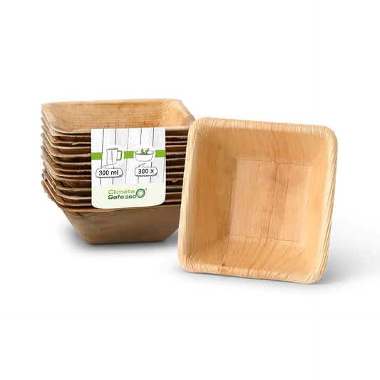 Ciotole in foglia di palma "BioYep" 300 ml, quadrato asporto domicilio Ristorazione Forniture Monouso Eco Bio Biodegradabile Packaging Consumabili Ecologico Ingrosso fornitore forniture Take away 1
