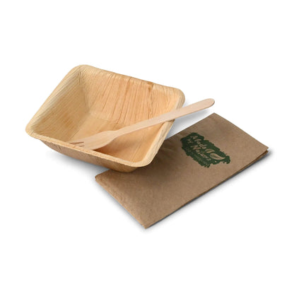 Ciotole in foglia di palma "BioYep" 300 ml, quadrato asporto domicilio Ristorazione Forniture Monouso Eco Bio Biodegradabile Packaging Consumabili Ecologico Ingrosso fornitore forniture Take away 9
