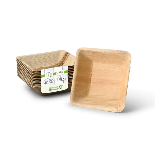 Ciotole in foglia di palma "BioYep" 600 ml, quadrate asporto domicilio Ristorazione Forniture Monouso Eco Bio Biodegradabile Packaging Consumabili Ecologico Ingrosso fornitore forniture Take away 1
