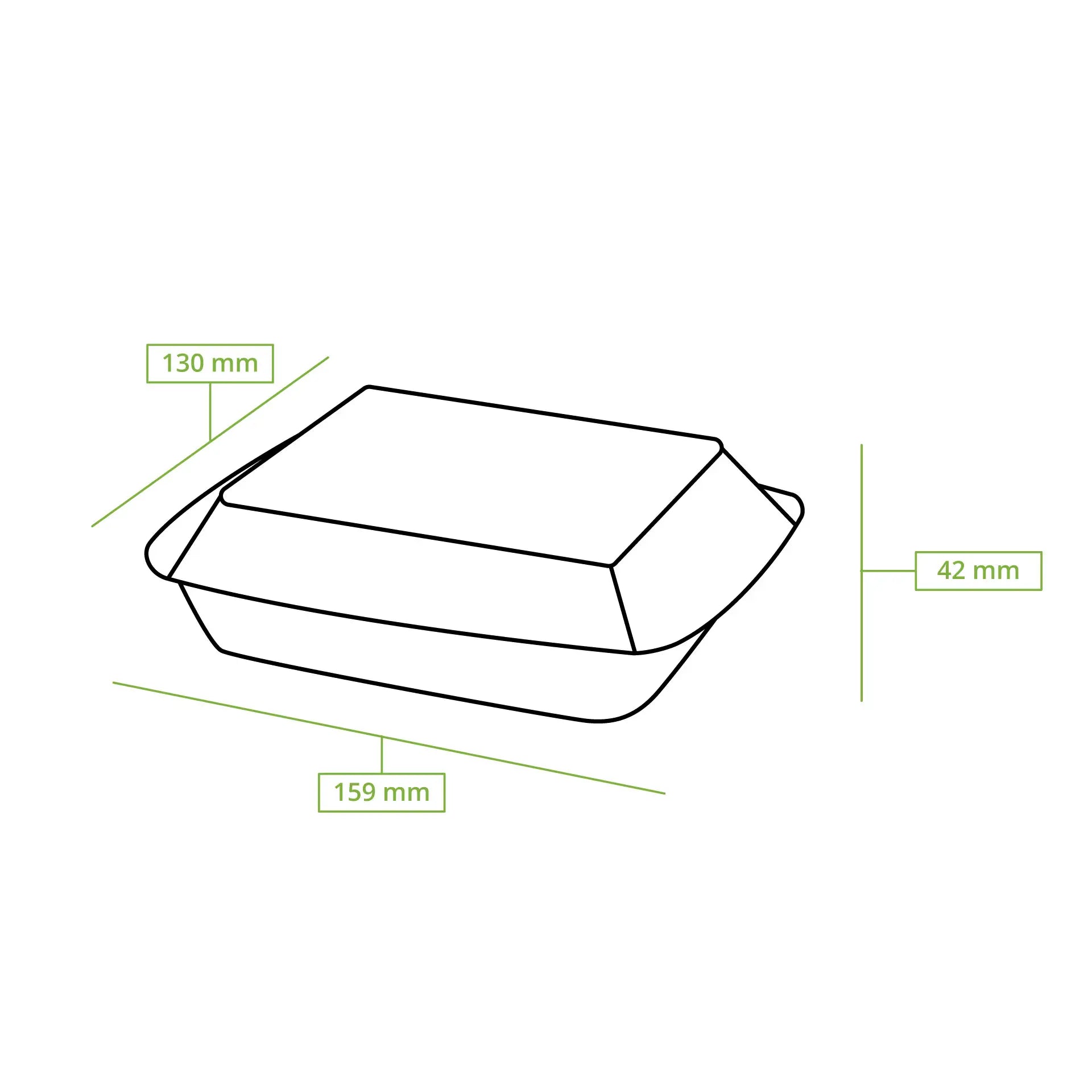 Ciotole per gastronomia in PLA 375 ml, coperchio pieghevole, rettangolare asporto domicilio Ristorazione Forniture Monouso Eco Bio Biodegradabile Packaging Consumabili Ecologico Ingrosso fornitore forniture Take away 8
