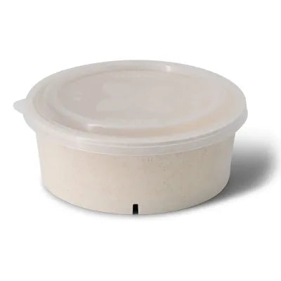 Ciotole riutilizzabili 1000 ml, Ø 185 mm, bianco crema asporto domicilio
