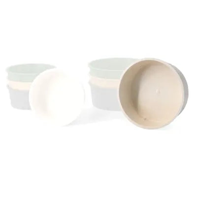 Ciotole riutilizzabili 1000 ml, Ø 185 mm, bianco crema asporto domicilio take away monouso biodegradabile riciclabile mense forniture fast food