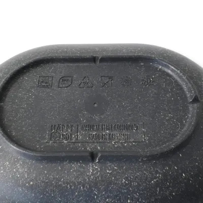 Ciotole riutilizzabili "BioYep" 13,5 x 18,4 x 3 cm, ovale, pepe / grigio monouso asporto domicilio take away