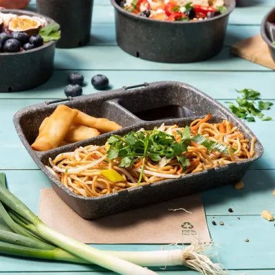 Contenitore cibo riutilizzabili asporto domicilio Ristorazione Forniture Monouso Bio