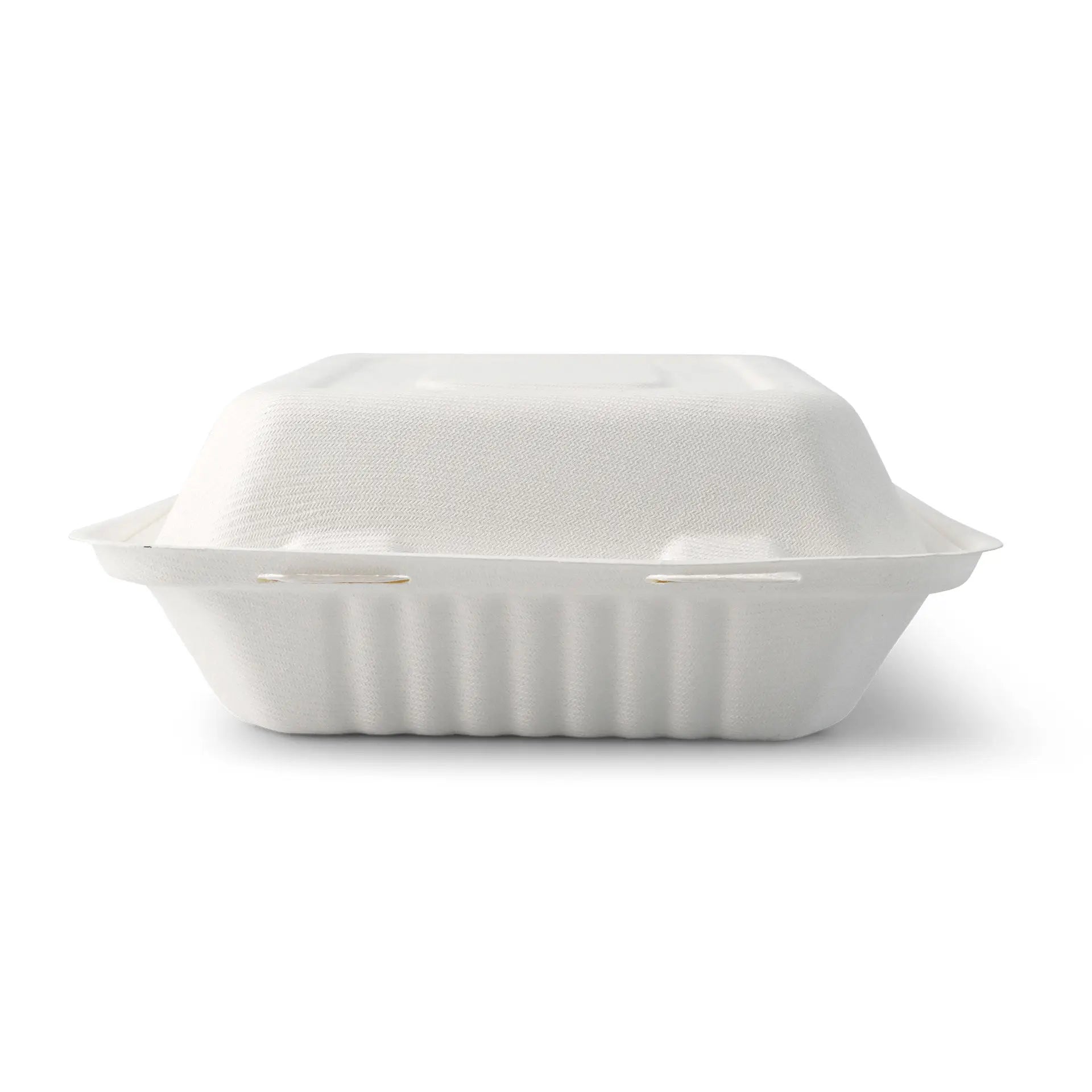 Contenitori per canna da zucchero 22 x 18,5 x 7 cm, coperchio incernierato, rettangolare asporto domicilio Ristorazione Forniture Monouso Eco Bio Biodegradabile Packaging Consumabili Ecologico Ingrosso fornitore forniture Take away 6
